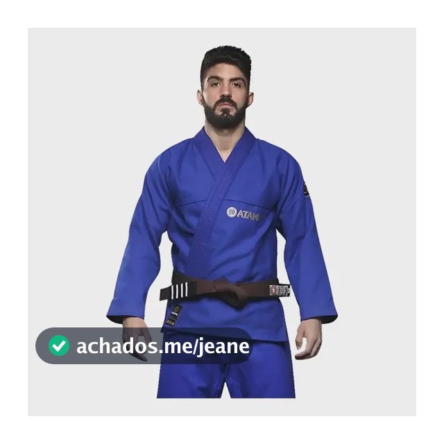 Kimono Classic Azul Jiu Jitsu Trançado Bjj Atama