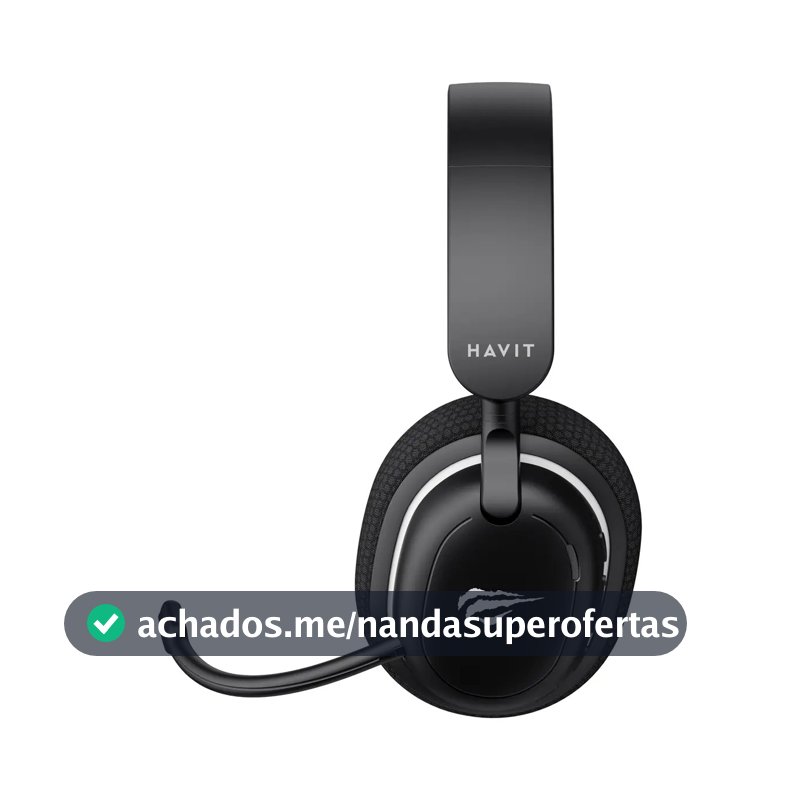 Headset Gamer Havit Fuxi H7se Sem Fio 2.4ghz/ Bluetooth