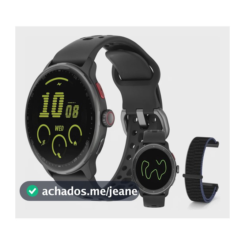 Relógio Inteligente Fb050 Amoled 3atm Sport Gps Tatuagem Preto 1 1#