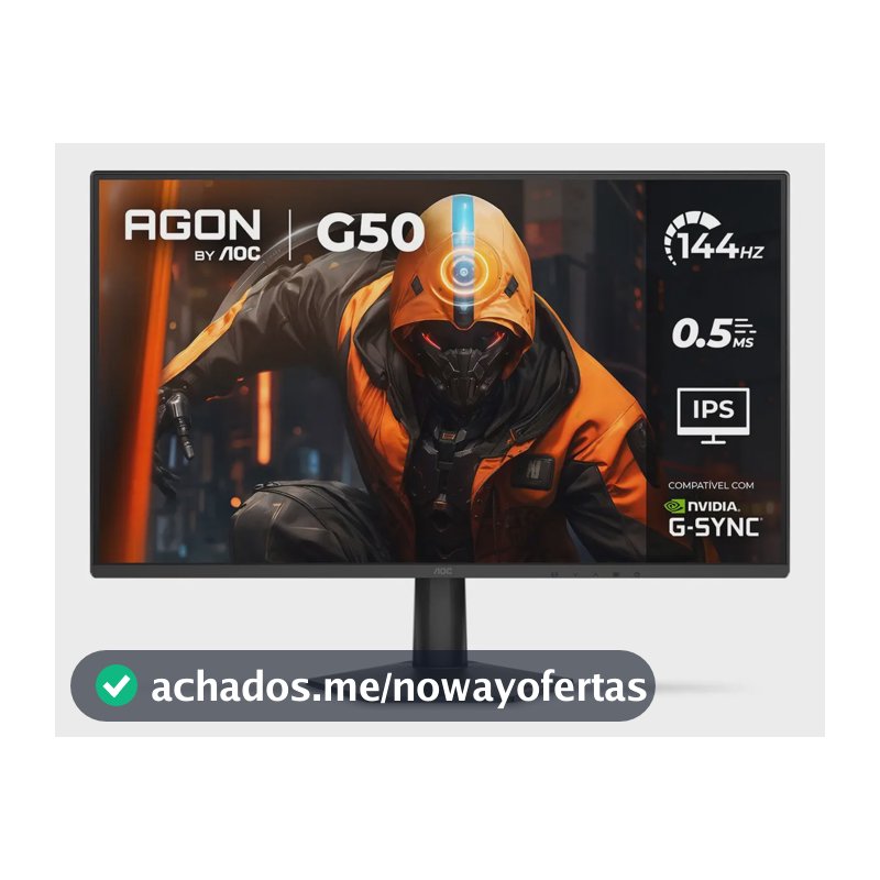 Monitor Gamer AOC AGON G50 27" 144Hz 0,5ms IPS HDR10 G-SYNC 27G50F