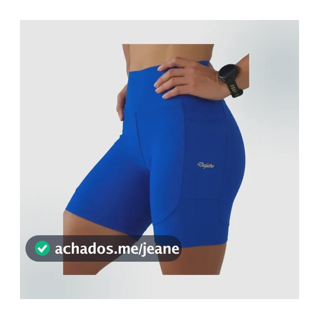 Shorts De Corrida Feminino Compressão Poliamida Com 4 Bolsos