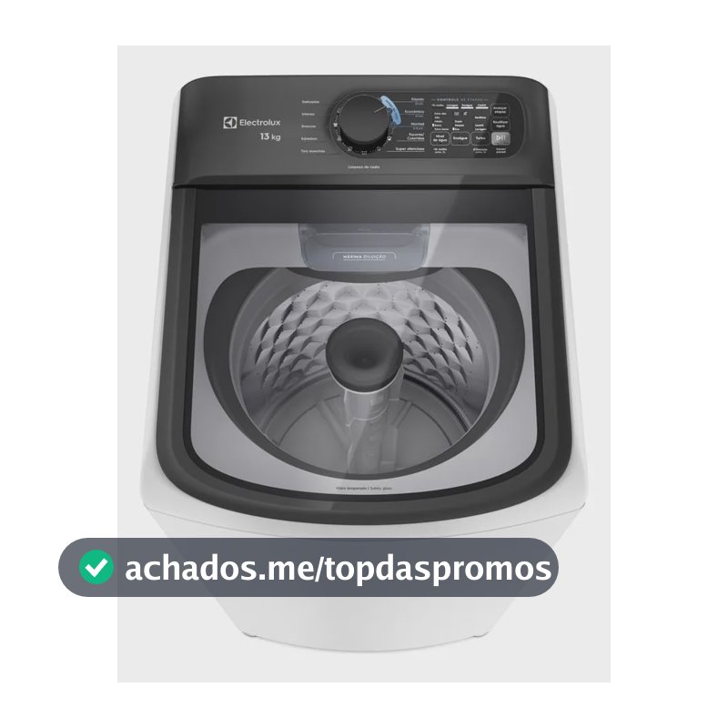 Máquina De Lavar Electrolux 13kg Branca Compacta (let13) 127v Branca