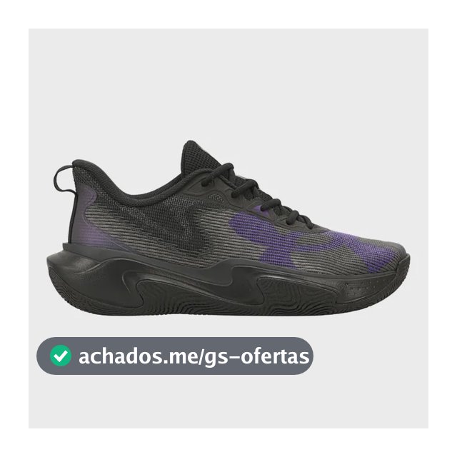Tênis Under Armour Layup - Treino/basquete Preto/roxo Lisa 43 Br