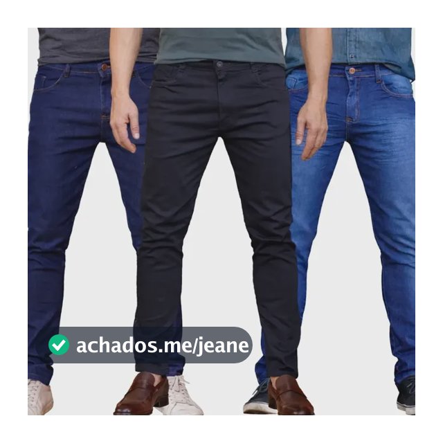 Kit 3 Calças Jeans Masculina Modelo Slim Envio Imediato Kit 3 Calças Premium 40