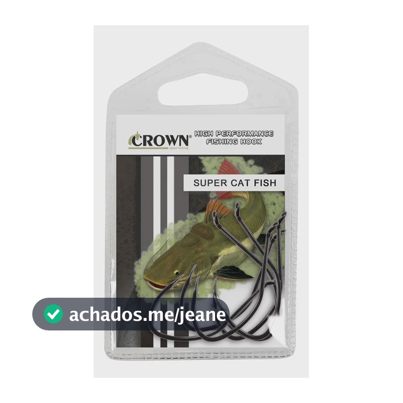 Anzol Super Cat Fish Black Crown Reforcado N° 4/0