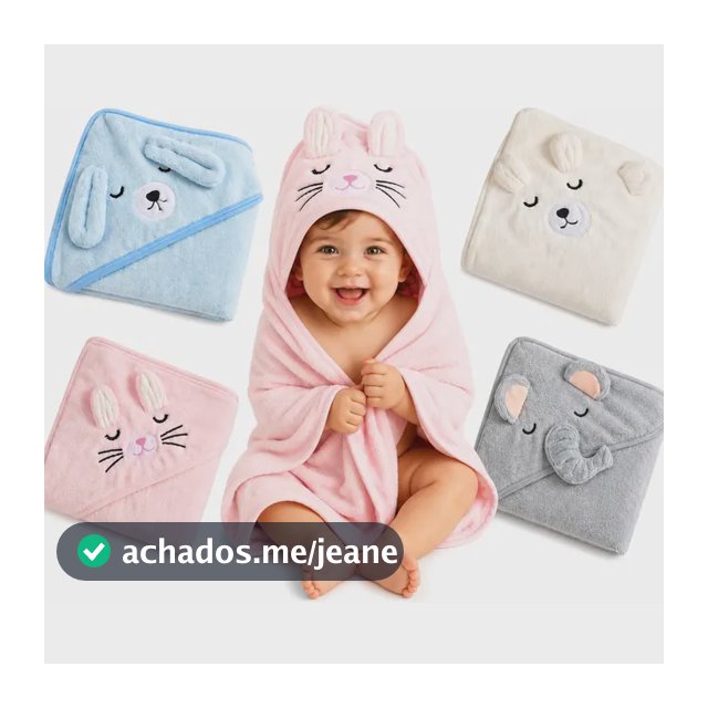 Toalha De Banho Bebê Infantil Com Capuz Grande Macia Forrada Rosa