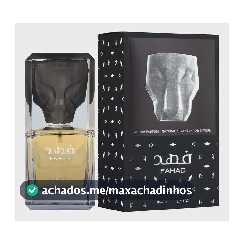 Perfume Lattafa Masculino Fahad 80ml - Lançamento