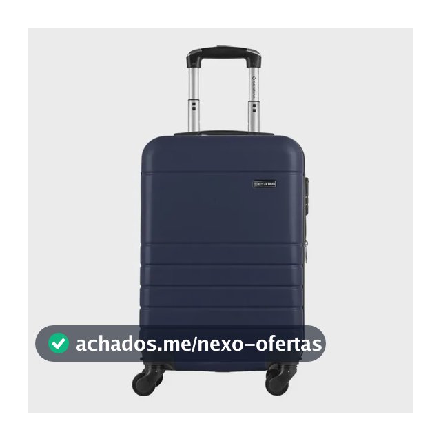 Mala Bordo Abs Sestini 360 Essencial 2 Com Roda Removível Azul-marinho
