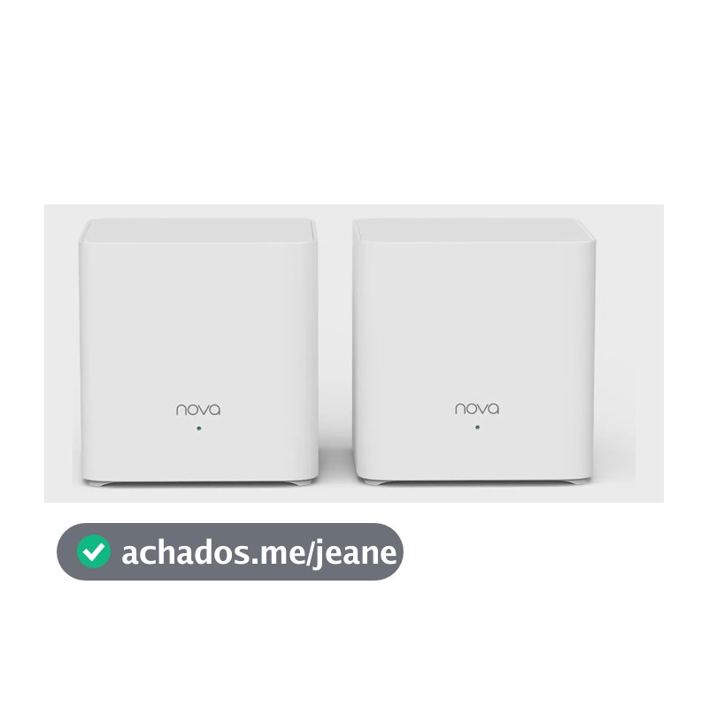 Tenda Kit de Roteadores Sistema Mesh Wi-Fi 6 EX3 AX1500 2-Pack Dual-Band, Cobertura até 200m², Roaming Contínuo, Compatível com Vivo/Claro/TIM, Ideal para Casas Médias Brasileiras