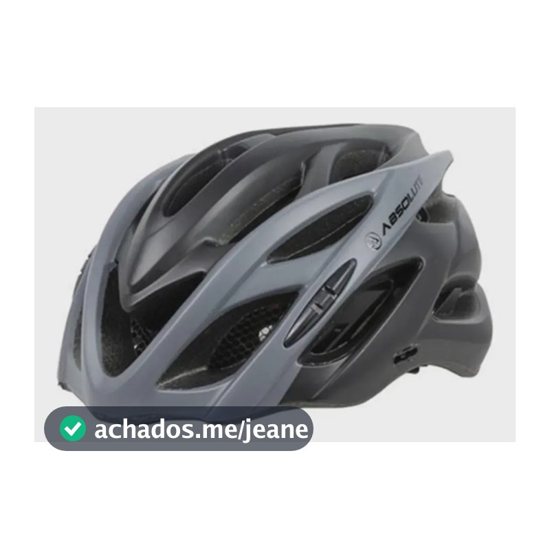 Capacete Ciclismo Mtb Bike Absolute Wild Com Led Preto/cinza Cor Cinza Tamanho Único