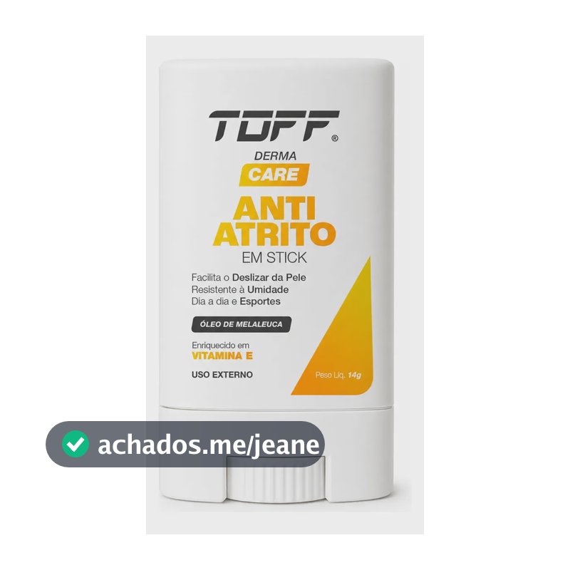 Anti Atrito Stick Toff Melaleuca Para Esportes Zero Assadura Melaleuca