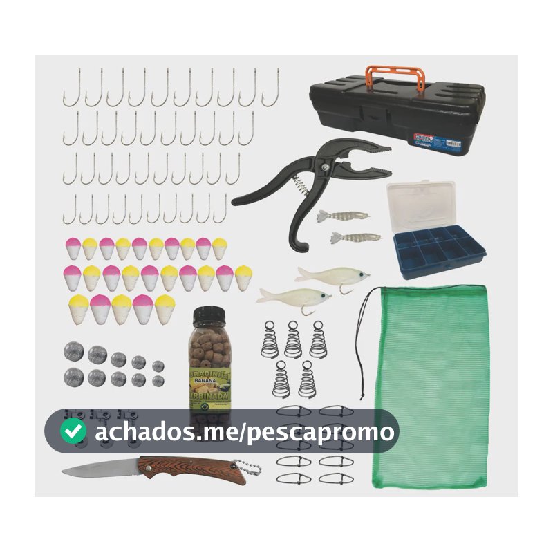 Kit Pesca Completo Maleta Com Acessórios Alicate Canivete