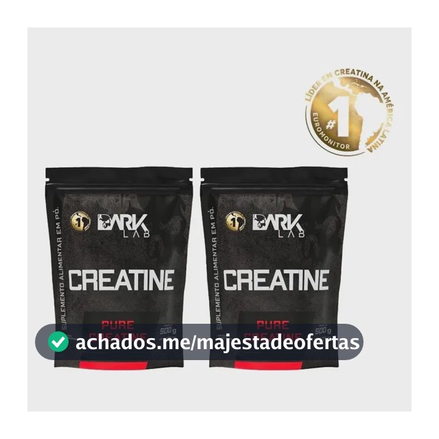 Creatina Monohidrata Pura 1kg (2 Unidades De 500g)  Dark Lab