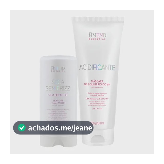 Kit Amend Acidificante Equilíbrio e Leave-in Antifrizz