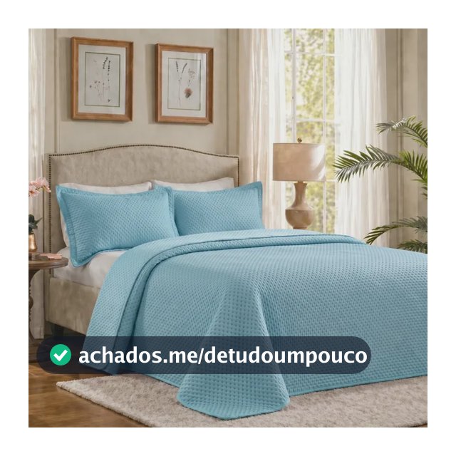 Kit Colcha Cobre Leito Casal Queen 3 Pçs Dupla Face 200 Fios