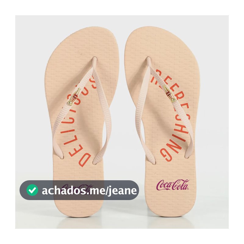 Chinelo Coca Cola Vicenza Rosa Feminino Rosa 39 Br