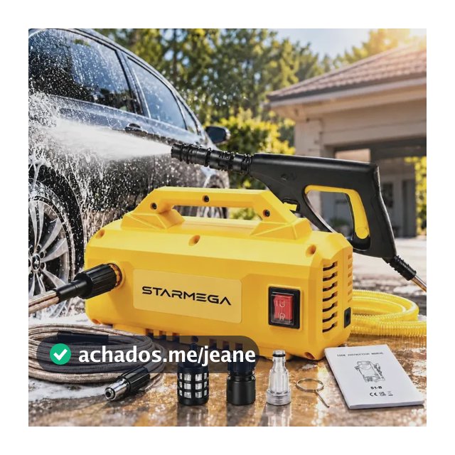 Lavadora Alta Pressão Compacta 1400w, 1600psi, 300l/h