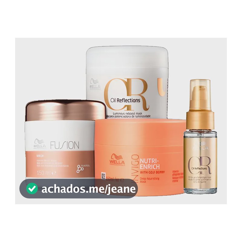 Wella Cronograma Capilar 3x 150ml  Óleo Oil Reflection 30ml