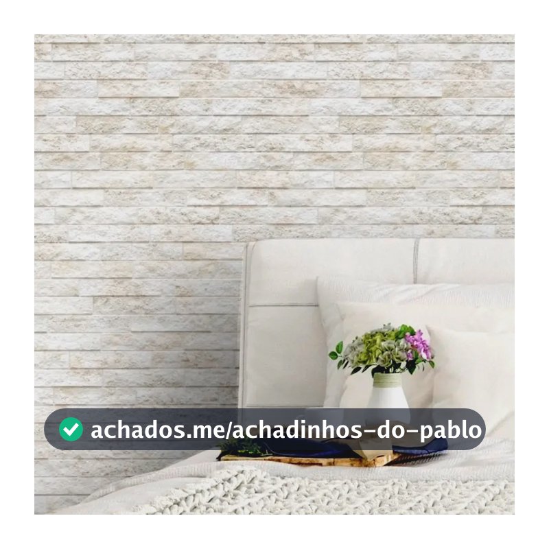 Papel Parede Adesivo 3d Lavável Pedra Canjiquinha Branco Com Tons De Marrom E Begê