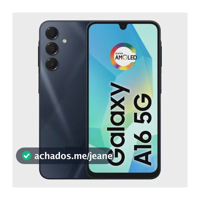 Celular Samsung Galaxy A16 5g, 128gb + 4gb Ram, Câmera De Até 50mp, Tela 6.7 , Nfc, Ip54, Bateria 5000 Mah Azul Escuro