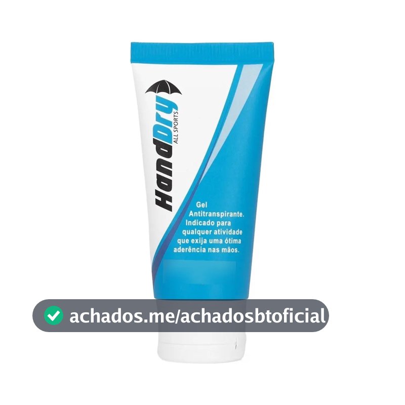 Gel Anti Suor HandDry Grip Badminton, Squash, Tênis, Beach