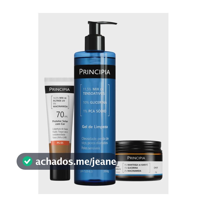 Principia Kit Protetor Cor 5.0 + Limpeza Suave + Hidrata