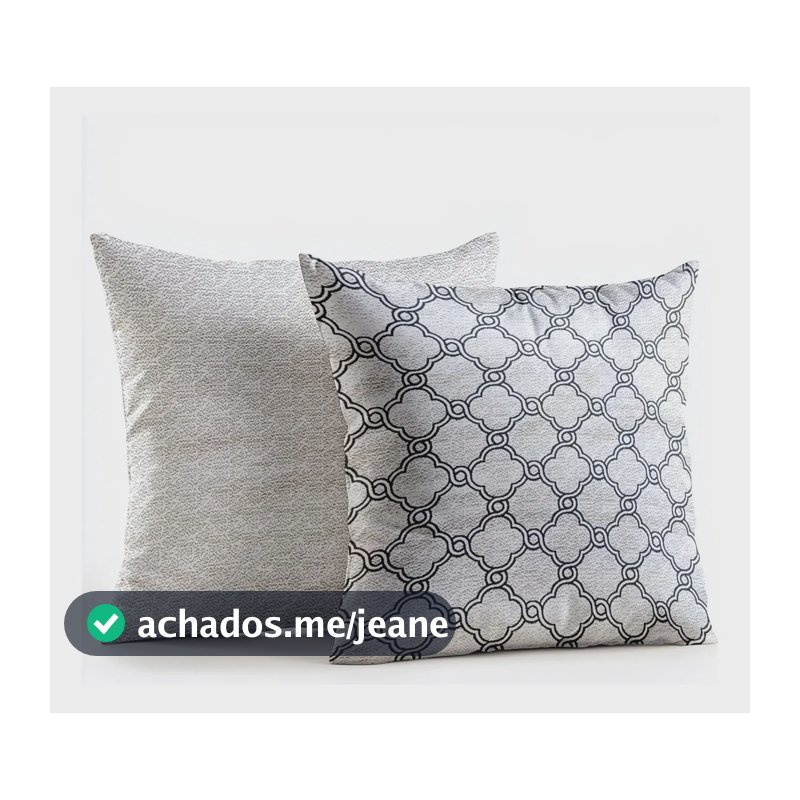 Kit 2 Capas De Almofada Jacquard Full Marrocos