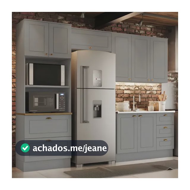 Cozinha Compacta 8 Portas 5 Gavetas Peças Emily