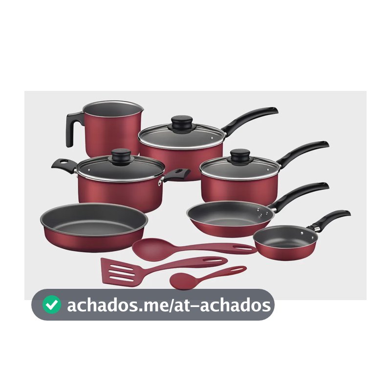 Jogo de Utensílios de Cozinha Tramontina Vermelho Turim de 10 Peças com Acessórios