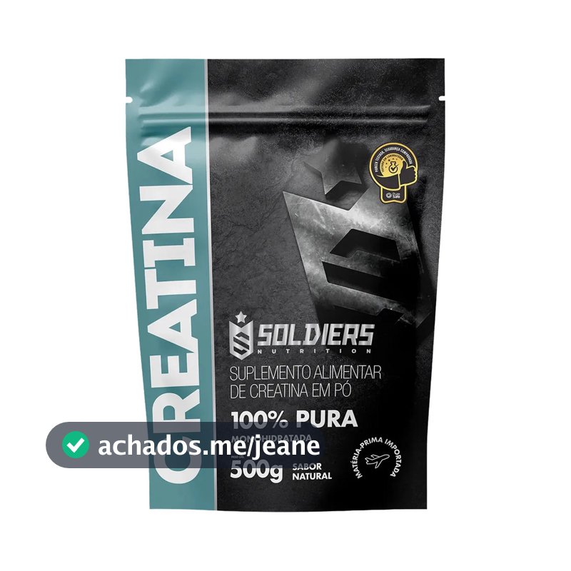 Creatina Soldiers Nutrition em pó Sem sabor x 500g