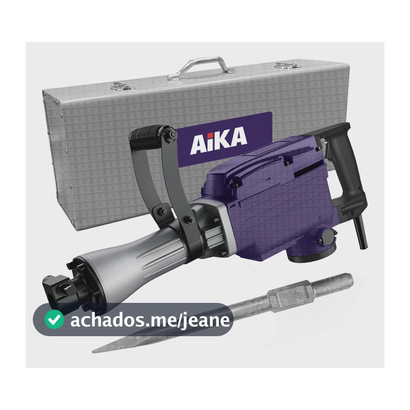 Martelete Rompedor Demolidor 1500w 27.5 J 16kg C/ Maleta Azul 50/60