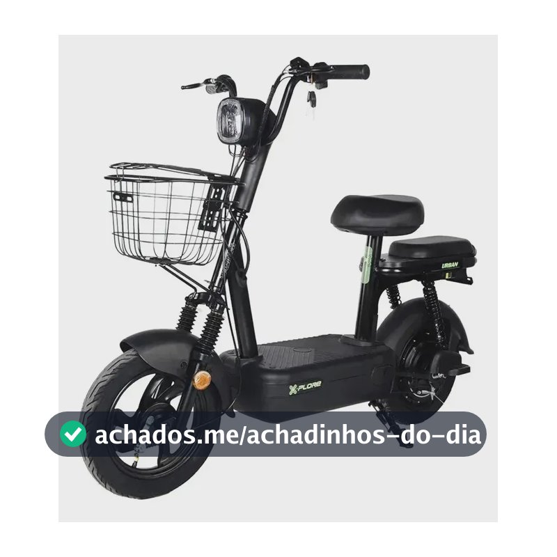 Bike Elétrica Urban Scooter 500w 48v 12ah Mobilidade Urbana