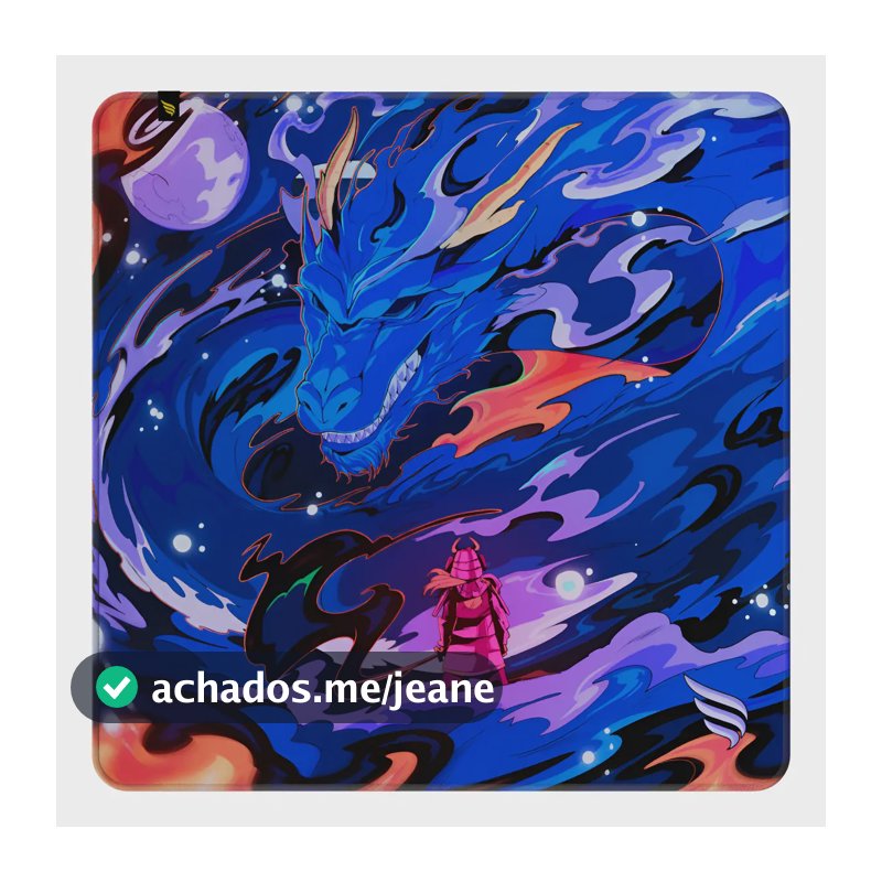 Mousepad Gamer Fallen Spirit Dragon Superfície Speed++ Grande 45x40cm