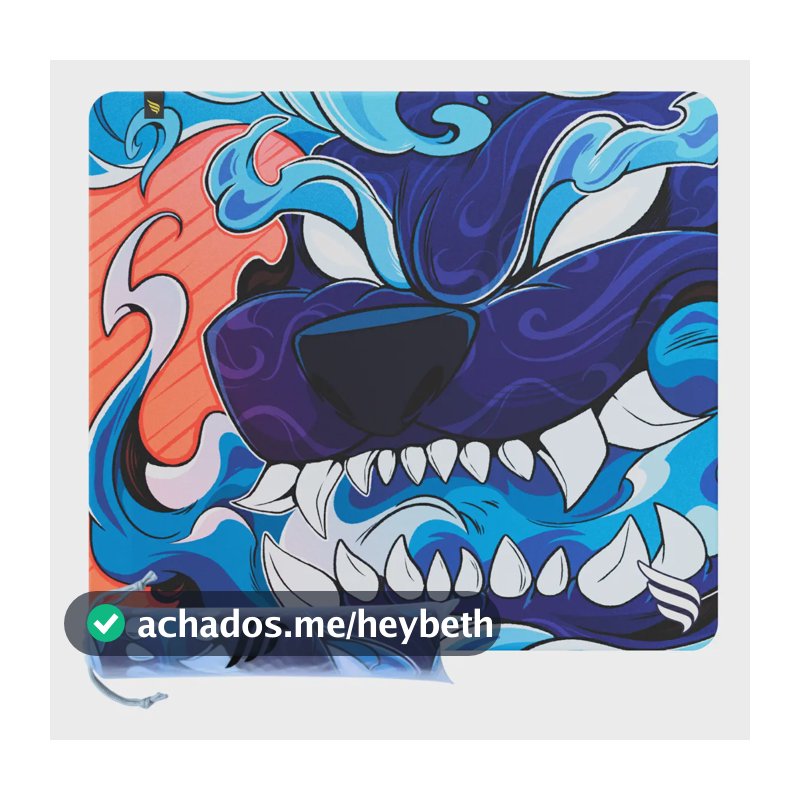 Mousepad Gamer Fallen Super Eco Mystic Tecido Speed++ Grande 45x40cm