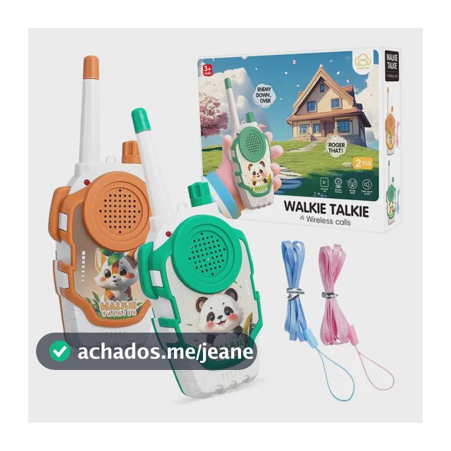 Walkie Talkies Couomoxa 2 Unidades Infantil De Longo Alcance