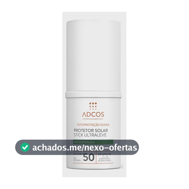 Adcos Protetor Solar Stick Ultraleve Fps 50 15g - Incolor