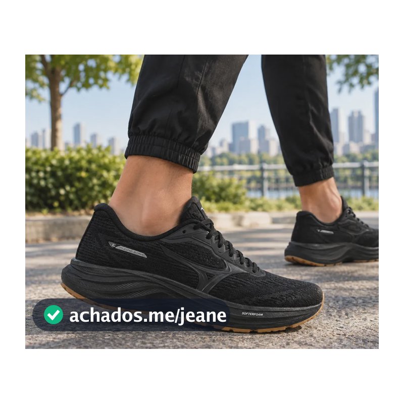 Tenis Mizuno Goya 3 Esportivo Lançamento Academia Treino Preto/preto Liso 34