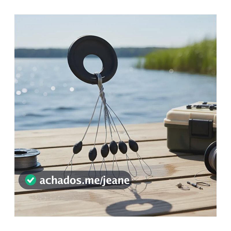 Kit 600 Stopper Pesca Borrachinhas P/ Travar Chumbo E Boia Preto