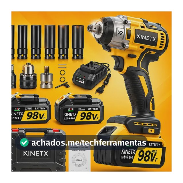 Chave De Impacto 880nm Brushless Com Maleta E Soquetes