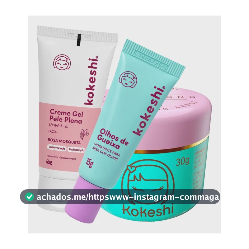 Kit Kokeshi Pele De Porcelana + Olhos De Gueixa + Pele Plena