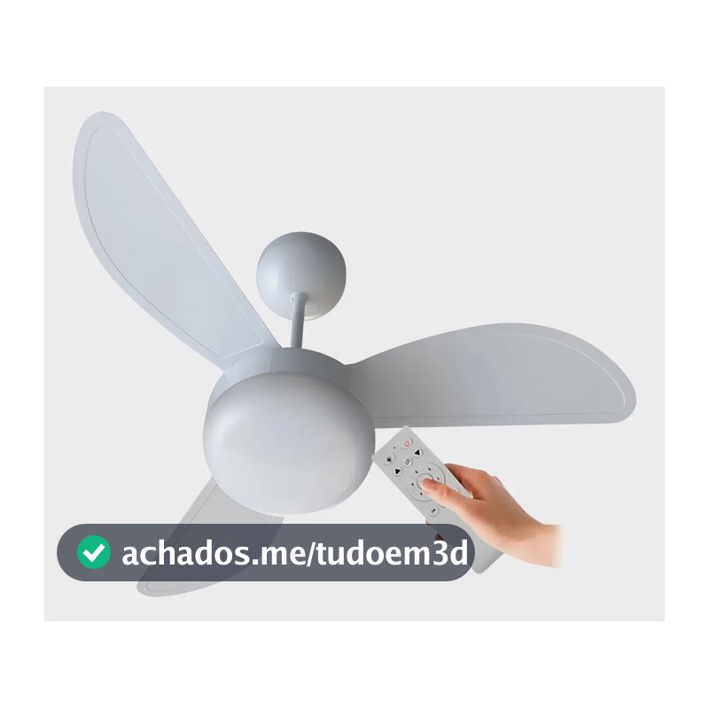Ventilador De Teto C/ Controle 6 Vel. Fenix Ventisol