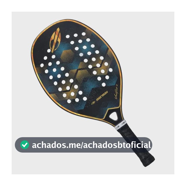 Raquete De Beach Tennis Mormaii Vini Font Ii Dourada C/ Capa Dourado