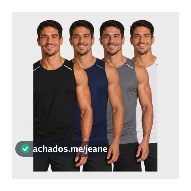 Kit 4 Camisa Regatas Adulto Basica Lisa Dry Fit Treino