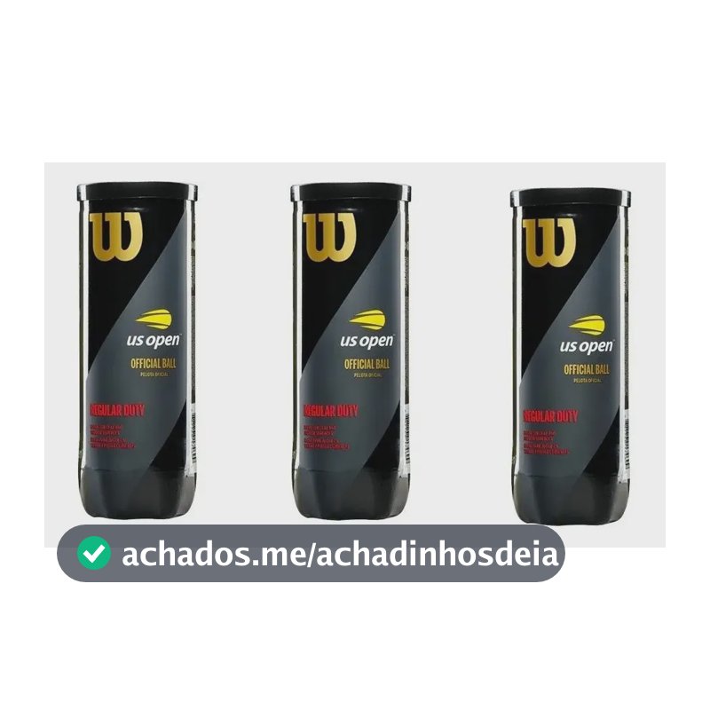 Bola Tênis Wilson Us Open Regular Duty Saibro-pack C/ 3tubos Amarelo