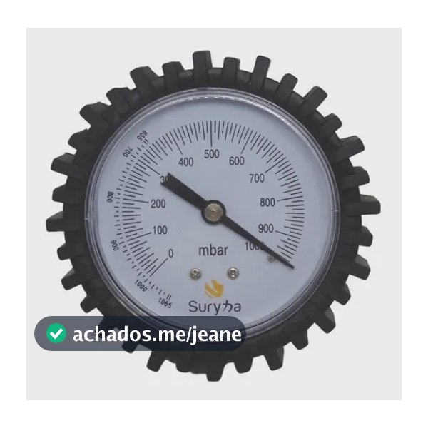 Vacuômetro Analógico Para Bomba De Vácuo - Suryha 80150069