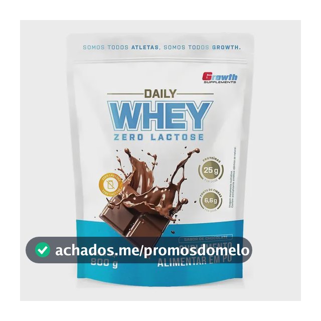Daily Whey Protein Zero Lactose 800g Growth Supplements Chocolate