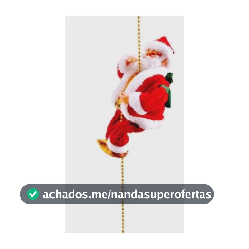 Papai Noel Musical Na Corda Produto Natalino Natal 0