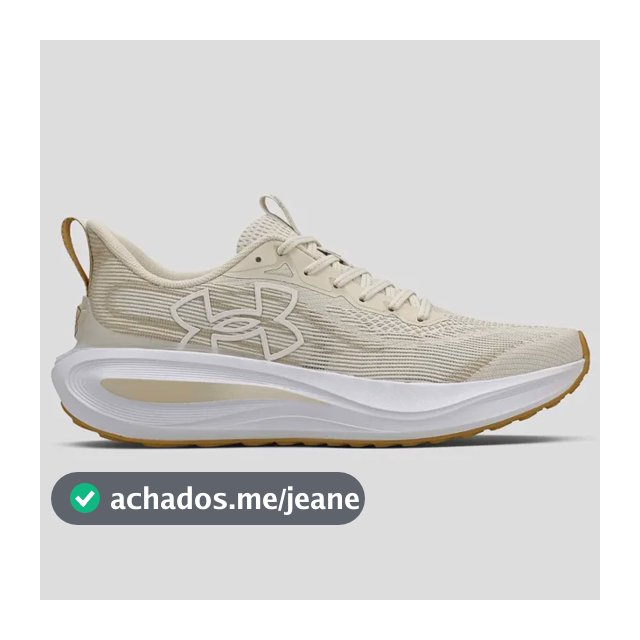 Tênis Masculino Charged Skyline 5 Under Armour Bege Liso 41 Br