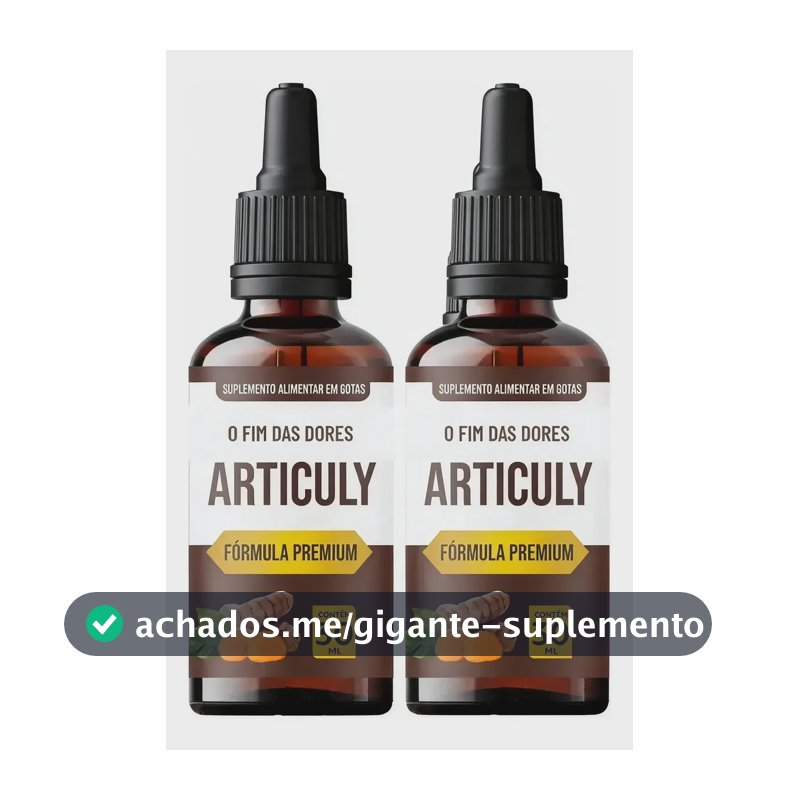 2x Articuly 30ml Fórmula Premium Alívio Rigidez E Inchaço Sem Sabor
