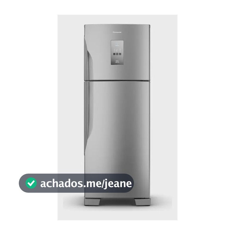 Geladeira Nr-bt71pv4xb Duplex Frost Free 483l Panasonic Aço Escovado